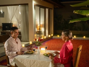 Romantic Dinner at Villa