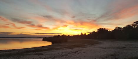 Abendstimmung am Strand von Frankleben

