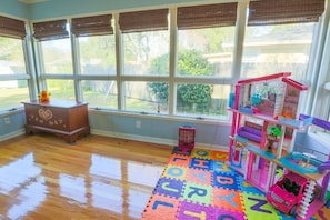 The kids in your group will love the toys in the playroom!