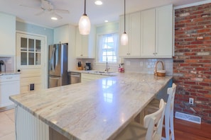 Oak Tree Manor features a beautifully renovated kitchen.