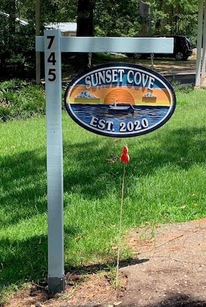 Street Entry Sign to Property 