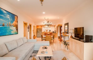 All new furniture in this open concept villa!