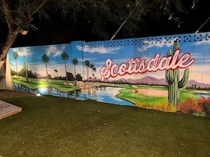 Backyard Golf Mural