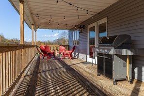 Guests love relaxing on our huge deck!
