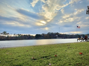 Lake Hamilton from the back of the lodge.