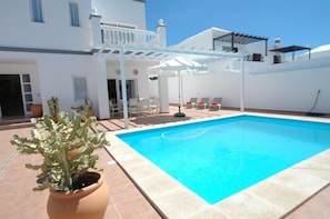Villa and solar heated pool