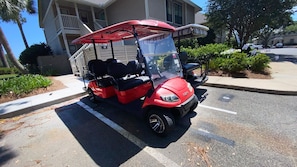 Harbour Hideaway Golf cart