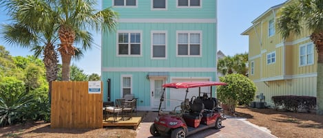 Golf Cart & Driveway