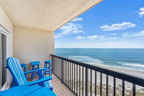 So pretty on our beachfront balcony 