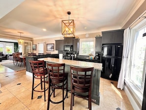 Well stocked kitchen provides guests with the ability to enjoy cooking a meal