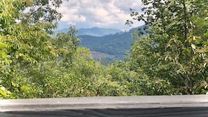 Vue depuis lâhĂ©bergement