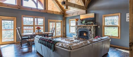 Great Room with Gas Log Fireplace