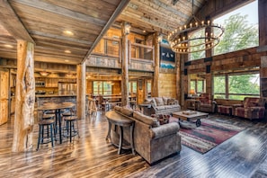 Open kitchen and living area!