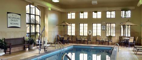 Enjoy the excellent on-site amenities including the indoor pool!