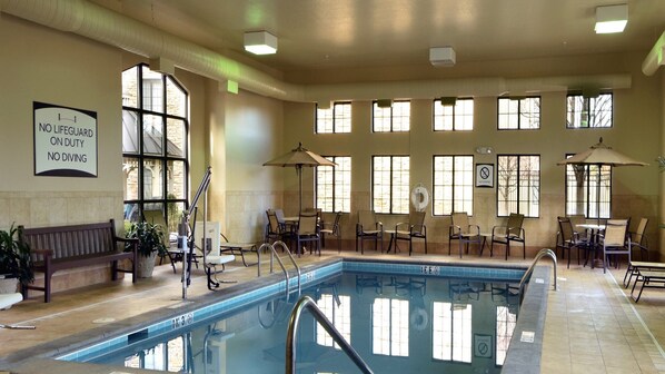 Enjoy the excellent on-site amenities including the indoor pool!