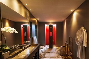 Orange Bathroom
