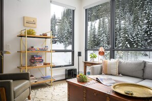Winter views from the floor to ceiling windows