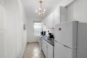 Functional and well-stocked kitchen with all the essentials to make you feel at home
