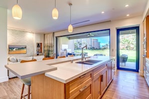 Kitchen open to family room