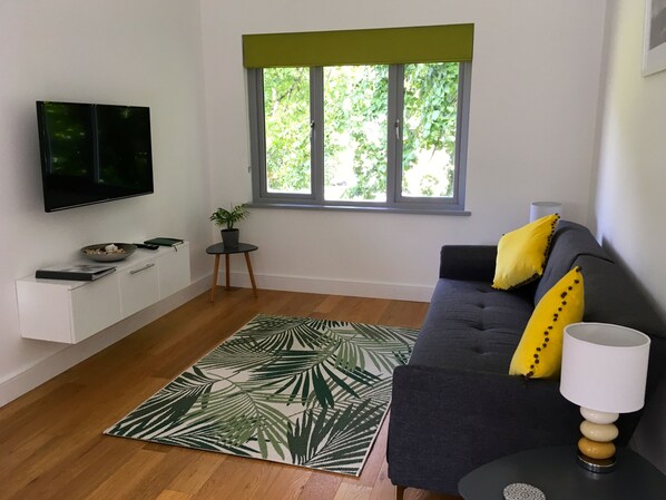 Vaulted ceilings in open plan kitchen/lounge giving a great feeling of space.  
