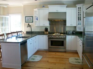 Chef’s Delight Kitchen. Two Dishwashers. Oversized Refrigerator. 38” Gas Stove.