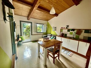 Kitchen and living area