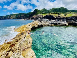 Natural rock pool