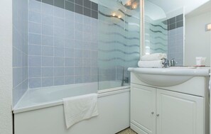 Bright bathrooms are refreshing after a day of adventure.