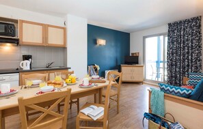 Settle into the dining area and enjoy a nice meal.