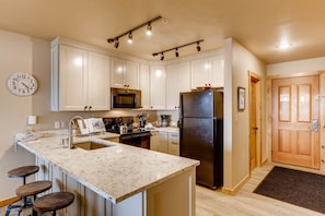 Room, Indoors, Kitchen, Kitchen Island, Flooring