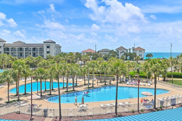 Serenity Now ~ Amalfi Resort ~ Water Views from Condo, Pools, Ponds & Fountains