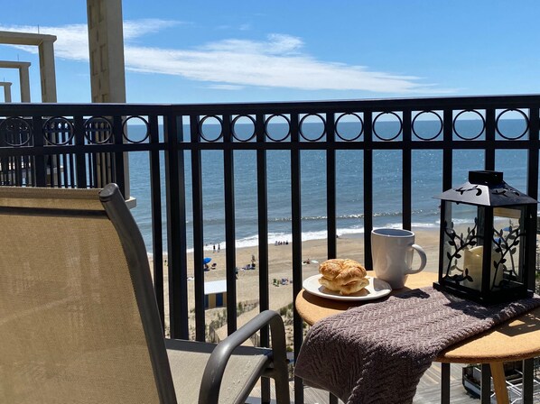 Ocean view from balcony