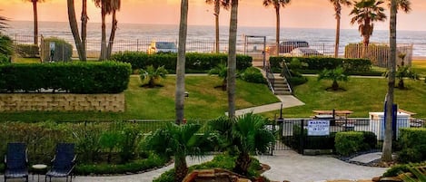 Vista para a praia ou o mar