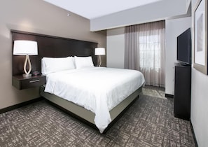 Drift to sleep in a comfortable bed after a wonderful day outside.