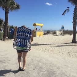 Easy walk or golf cart ride to the beach.