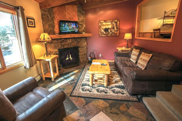 Wood-Burning Fireplace