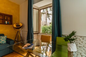 Living room with double sofa-bed