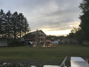 View from the dock seating