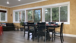 2nd floor dining and patio door 