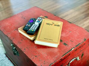 Kick your feet up, relax and take your mind on an adventure with some books. Or you can open the chest and get competitive!
