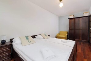 Cozy bedroom in the apartment. 