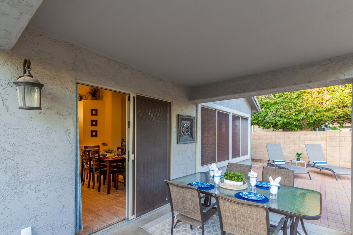 Private Backyard with Heated Pool