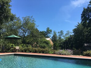 View of house from the pool. 