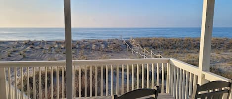 Porch view and beach access