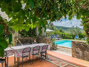 Plant, Table, Furniture, Water, Green, Tree, Outdoor Furniture, Shade, Outdoor Table, Chair