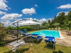 Cloud, Water, Sky, Swimming Pool, Shade, Plant, Tree, Outdoor Furniture, Sunlounger, Chair