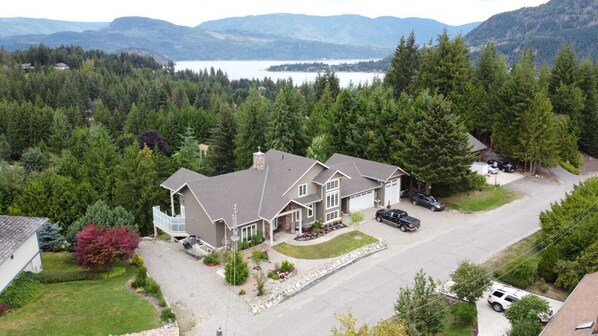 Drone View of Shuswap Guest Suite