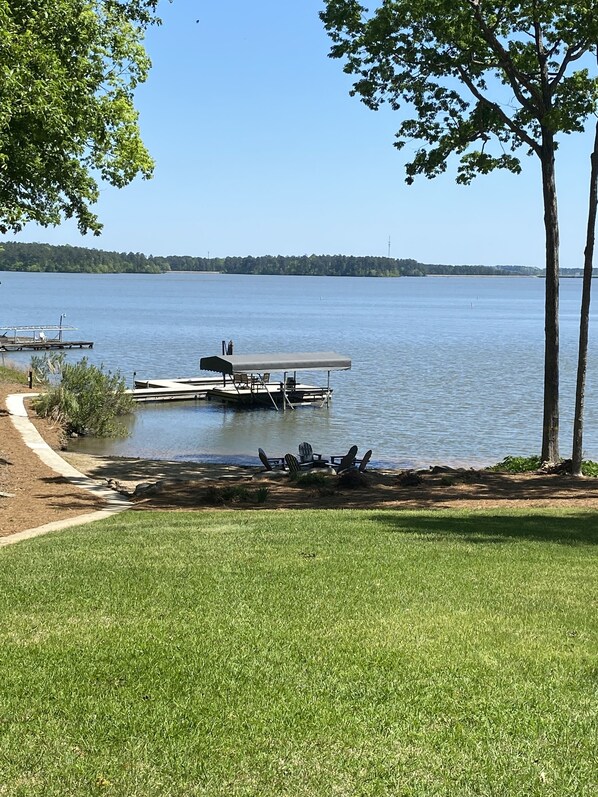 Long, open lake views.