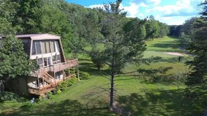 House is located right on Bryce Golf Course at the 17th green and 18th tee box.