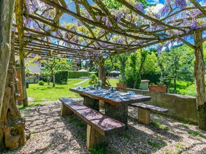 Garten, Schatten, Ground, Tisch Im Freien, Gartenmöbel, Hinterhof, Design, Landscaping, Garten, Botanischer Garten